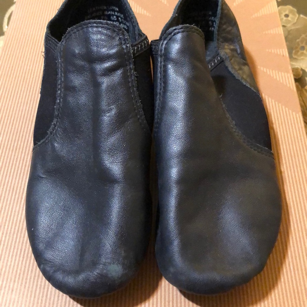 Capezio Black Slip on jazz shoes